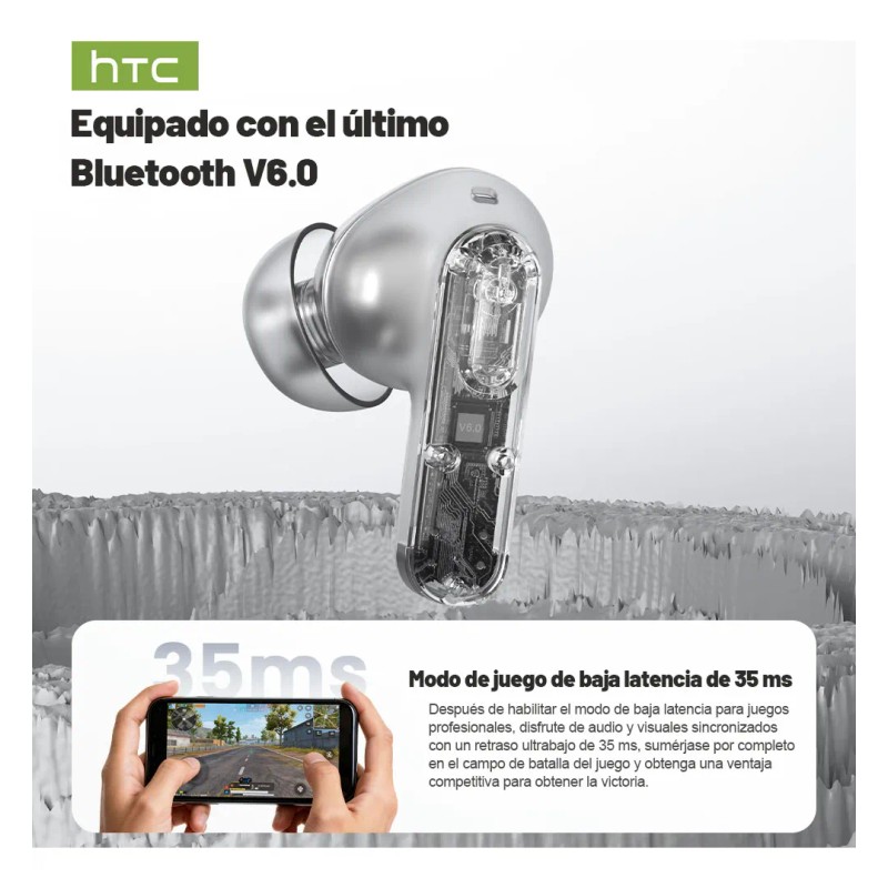 Audfonos Htc Ne60 Ia Auriculares Inalambricos Traductores Ipx5 Impermeable Bluetooth