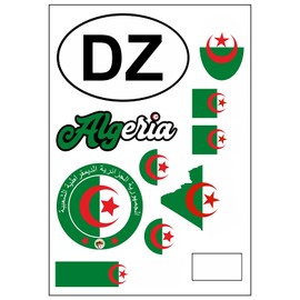 Daged Algeria Sticker Card Sticker Sheet – Car Motorcycle Biker Flag Decoration AK