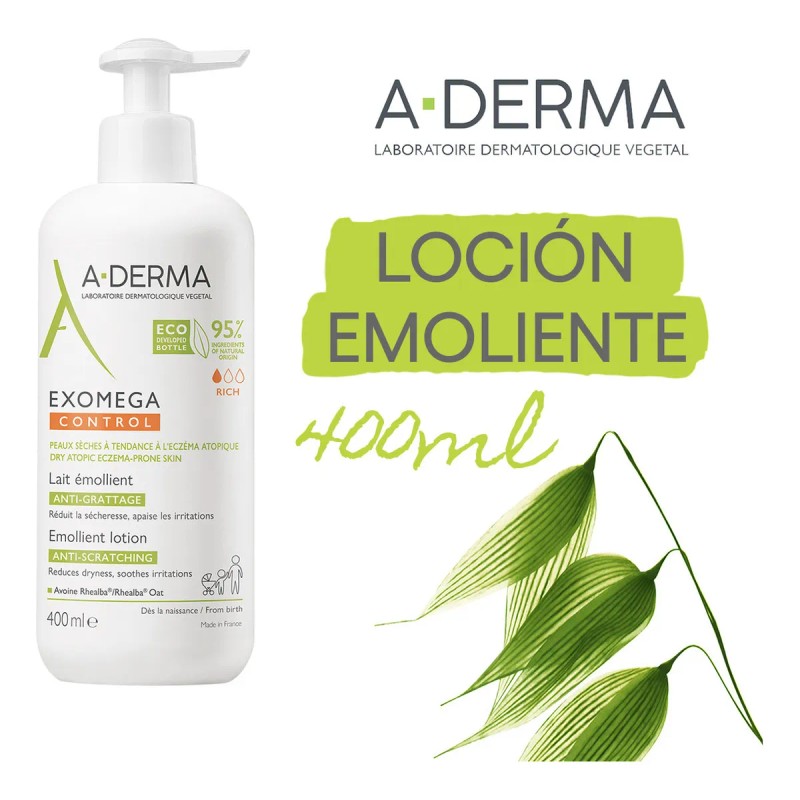 A-derma Exomega Control Loción Piel Tendencia Atópica 400ml