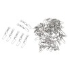 50Pcs High Strength Fishing Snap Swivels Stainless Steel B Type
