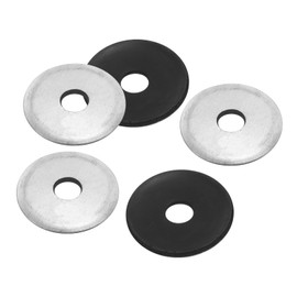 PATIKIL 3/8"x1 1/2" EPDM Bonded Sealing Washers, 50 Pieces Galvanized Neoprene Rubber Backed Screw Gasket for Industrial Home Machinery Ships Roof