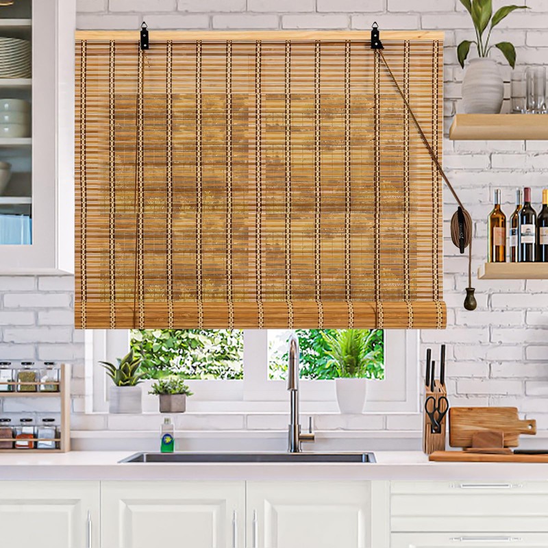IMSGVIFO 23x72 Inch Bamboo Blinds for Interior Windows, UV Protection