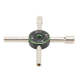 Cross Electric Control Cabinet Key 4 Way Universal Wrench Elevator Door Water Meter Valve RC Maintenance 4 5.5 7 8mm Green