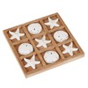 NIKKY HOME Wood Board Travel Game Beach Tic Tac Toe