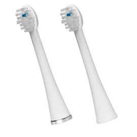 Waterpik Compact Replacement Brush Heads for Sonic-Fusion Flossing Toothbrush SFRB-2EW, 2 Count White