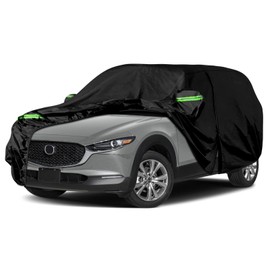 Waterproof Car Cover Replace for 2020-2024 Mazda CX-30, 6 Layers All Weather Custom-fit All Weather Car Covers with Zipper Door & Windproof Bands for Sun Snow Rain Dust Protection (CX-30)
