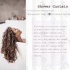 Waterproof Fabric Shower Curtain Thick Bathroom Curtain (Sea, 180x180cm)
