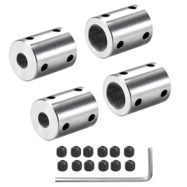 4 Pieces 8 mm to 12 mm Rigid Motor Shaft Coupling Sleeve Coupling Adapter for 3D Printer RC Motor Accessories