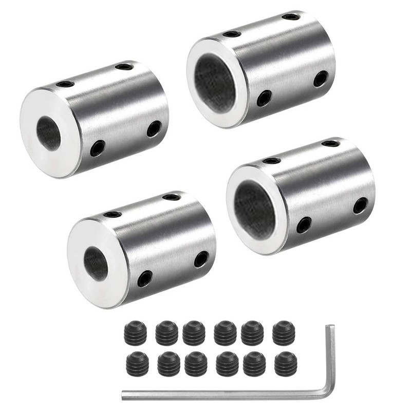 4 Pieces 8 mm to 12 mm Rigid Motor Shaft