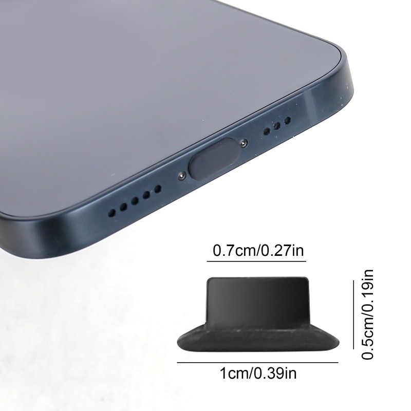 RUCUDIM USB C Dust Cover, 6 Pieces, Type C Dust