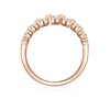 Trilani Women's Engagement Ring Sterling Silver Rose Gold-Plated with White