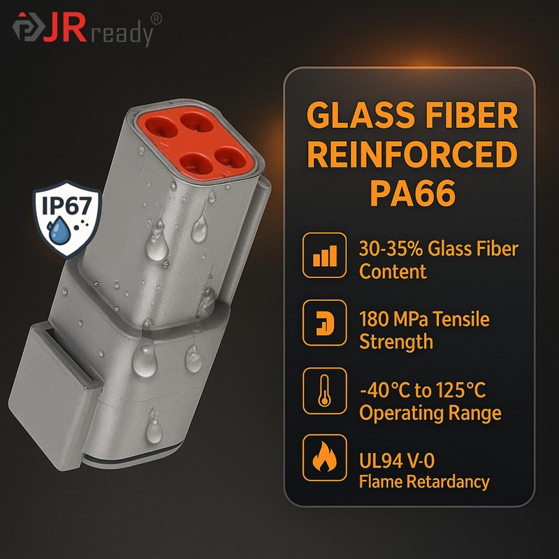 JRready ST6329-2 Deutsch DTM Connectors kit 2 Pin Gray Waterproof