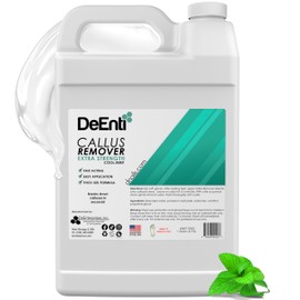 DeEnti Callus Remover for Feet, Extra Strength Foot Callus Remover Gel, 128oz Gallon Salon Grade Bulk Pedicure Supplies for Dry Skin, Cracked Heel, Professional Strength Foot Care, Cool Mint