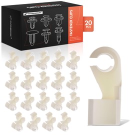 A-Premium 20 PCS Nylon Door Lock Rod Car Retainer Fastener Push Pin Clips (for 7.3mm) Compatible with Toyota Camry RAV4 Corolla Prius Tacoma Highlander Tundra Sienna 4Runner Matrix Avalon Yaris ES300