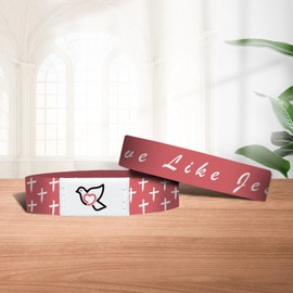 enttgo Bible Verse Bracelets for Men with NFC Scan‌ - Daily Bible Bracelet Touch Chip for Scripture Access, Accessories Christian Gifts (Pink)