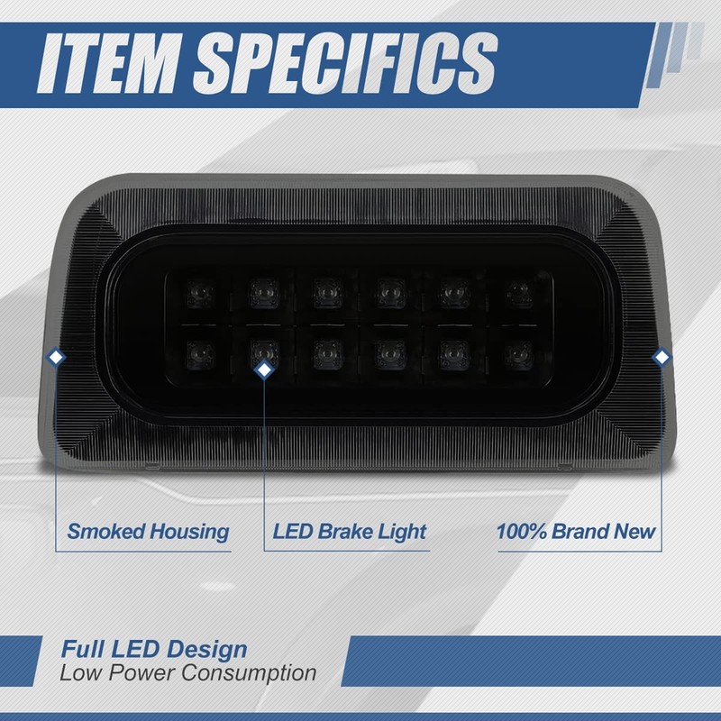 Auto Dynasty LED 3rd Third Brake Light Compatible with 1994-2003
