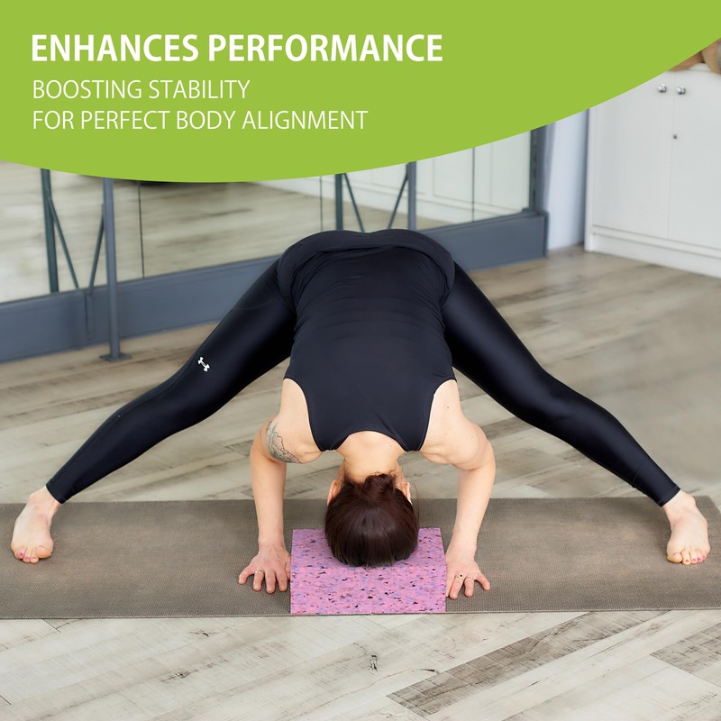 Eco-Friendly Foam Yoga Blocks (2-Pack) - Softer, High-Density Support for