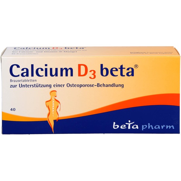 Calcium D3 beta Brausetabletten, 40 pcs. Tablets