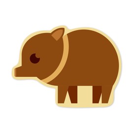 Die Cut Sticker Javelina Pigling Geometric Vinyl Sticker, (Waterproof Decal for Cars, Water Bottles, Laptops, Coolers), Large