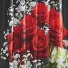 Stoneberry Home® 14-Piece Shower Curtain Sets Polyester,Memory Foam Rose