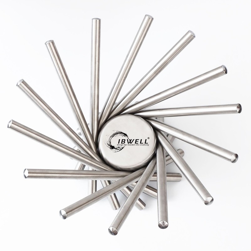 IBWell Creative Stainless Steel Rotation Fruit Basket Bowl Stand Holder