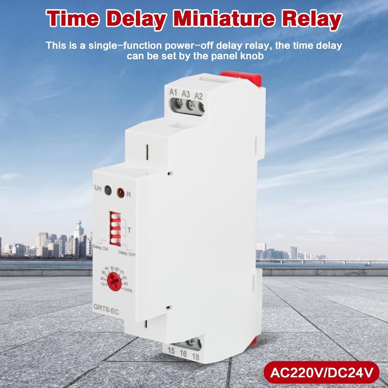 DEWIN Time Relay, GRT8-EC Delay Time Relay Single Function Time