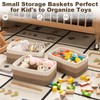OIASKET 3 Pack Small Storage Baskets for Organizing, Cute Woven
