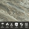 AULIGET 2-Piece Apache Brown Rock Peel and Stick Backsplash Wall