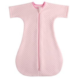 Easy Transition Baby Sleep Sack with Sleeves Soft Cotton Warm 0-6 Months 1.5 Tog, Sleeping Sack Soft Comfortable Wearable Blanket 2-Way Zipper, Sleeping Bag Sleepsack Unisex Newborn Babies Girl Boy