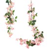 IPOPU Peach Bougainvillea Artificial Garland 5.9FT 1 PCS – Silk
