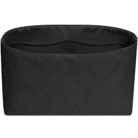 FANJI Project Tote Bag Organizer Insert for LV Keepall25 handbag, Custom Fit Inside Premium Matte Black Lightweight WaterResistant Purse Insert