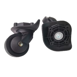 Zoofen Luggage Wheels Replacement Black Suitcase Wheels Replacement Suitcase Caster Wheels with 4 Screw Holes (Z-293)