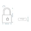 Smart Fingerprint Padlock Waterproof for TuyaSmart Bluetooth Keyless Padlock for
