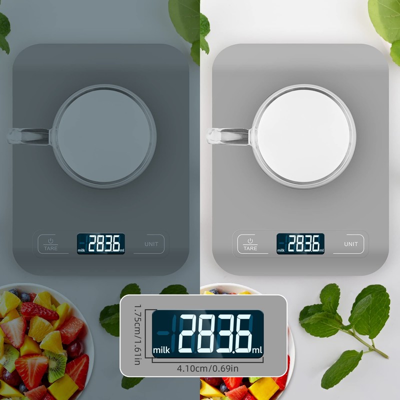 Digital Kitchen Scales, 10 kg, Professional Scales with LCD Display