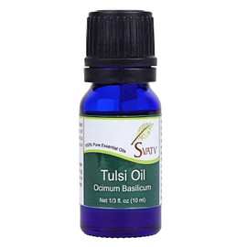 SVATV Tulsi/Holy Basil Essential Oil Therapeutic Grade Aromatherapy Oils Fragrance Oil for Diffuser Yoga Massage & DIY Personal Care 10 ml