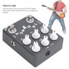 Distortion Guitar Pedal Heavy Metal Instrument Accessory with Corrosion Resistant