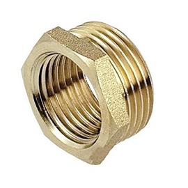 1 x 1/2 inch BSP Male x Female Thread Union Pipe Reduction Joiner Fitting Brass Fitting