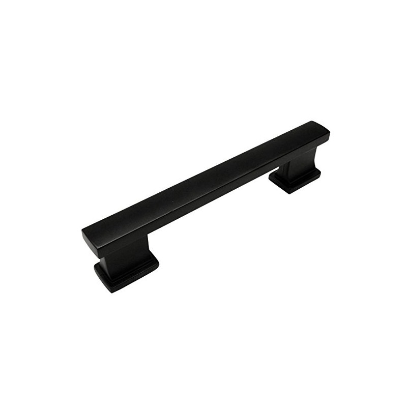 Cosmas 25 Pack 702-96FB Flat Black Contemporary Cabinet Hardware Handle