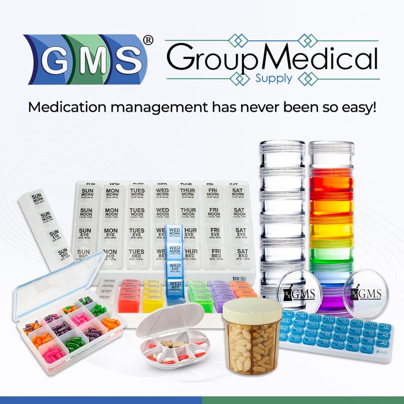 Multi-Day Vitacarry 8 Compartment Pill Box Holds up to 60