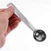 Kichvoe Round Measure Spoon Stainless Steel Teaspoon Scoops 5ml Measuring