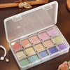 2 Pack 15 Grid Storage Organizer, Independent Small Compartment Boxes