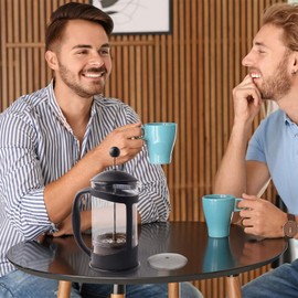 Replacement Filter Strainer, Filter, Pack of 6 French Press Replacement Filter Strainers, French Press Strainer for Coffee Squeezer, Reusable Stainless Steel Mesh Filter for 1000 ml / 8 Cups French