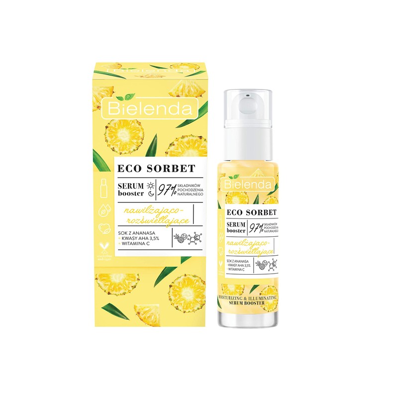 Bielenda - ECO SORBET - Moisturizing and brightening face booster