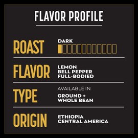 BLK & Bold | BLK & Bold Coffee Blend | Fair Trade Certified | Dark Roast | Whole Bean Coffee | 2 pack of 12 oz. bags