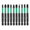Saipor 10pcs 70mm Phillips PoziDriv Torx Screwdriver Bit Set, Magnetic