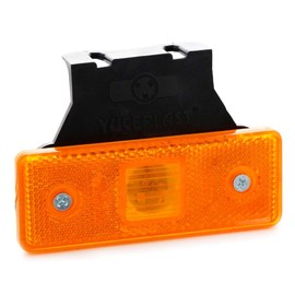 VNVIS 8 x LED Position Light Orange 24 V 12 V with Rubber Brackets for Chassis Trailer Truck Trailer Truck