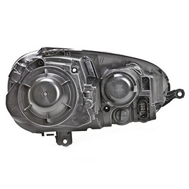 PERDE Black Housing Halogen Headlights Compatible with Volkswagen GTI Jetta Rabbit Includes Left Driver and Right Passenger Side Headlamps