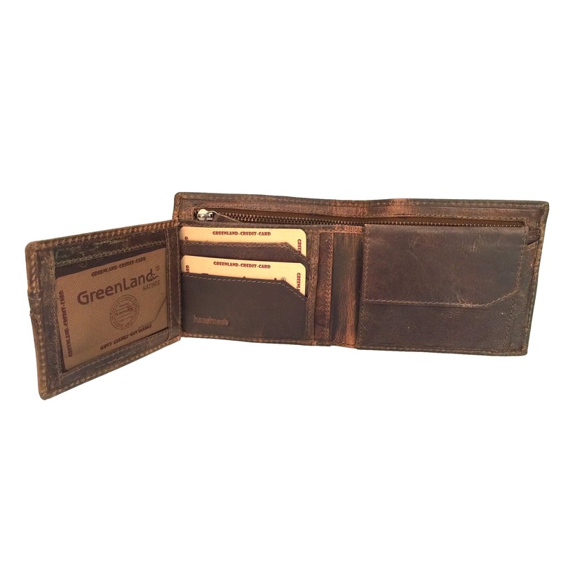Greenland Montana Wallet Leather 11,5 cm natur