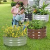 Permade Galvanized Raised Garden Bed- 2Pcs 3x3x1FT Metal Planter Boxes