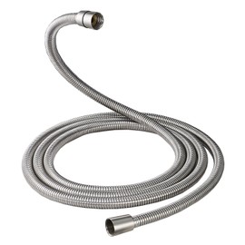 Homevacious 100 Inch Brass Fittings Extra Long Flexible Stainless Steel Replacement Handheld Shower Hose Brushed Nickel